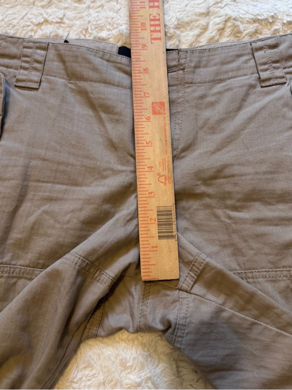 Fox Racing Khaki Cargo Shorts Size 9 Y2K Gorpcore Skater Utility Mid Rise - Picture 5 of 6